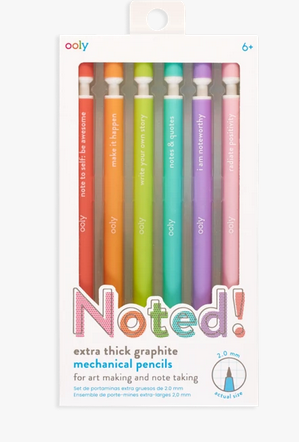 Noted! Graphite Mechanical Pencil - Set of 6