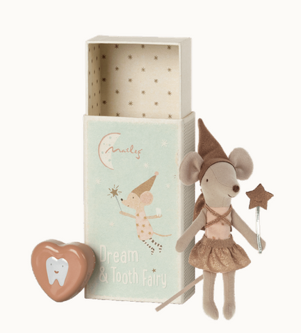 Tooth Fairy Mouse in Matchbox- Big Sister