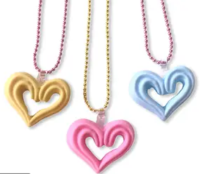 Frosting Heart Necklaces